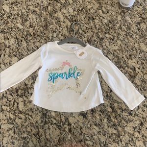 Mud Pie- 12-18 Months- “Sparkle” Shirt- NWT